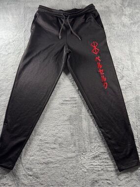 Atsuko Crunchyroll Black Jogger Sweatpants Size XS Berserk Brand of Sacrifice